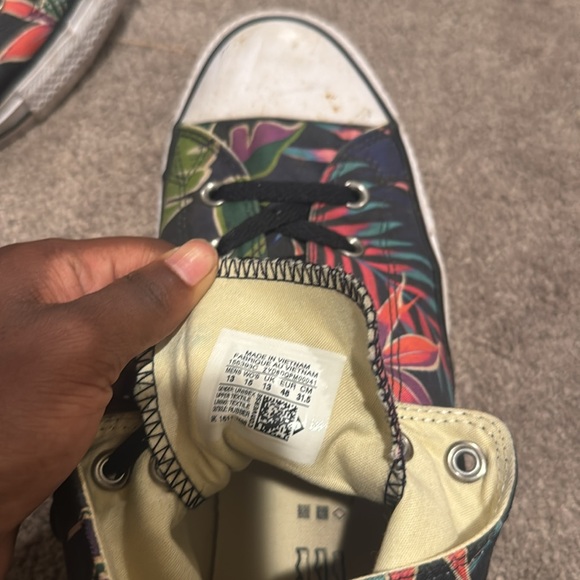 Converse Tropical Print High Top Sneakers SIZE 13M 15W - Picture 8 of 8
